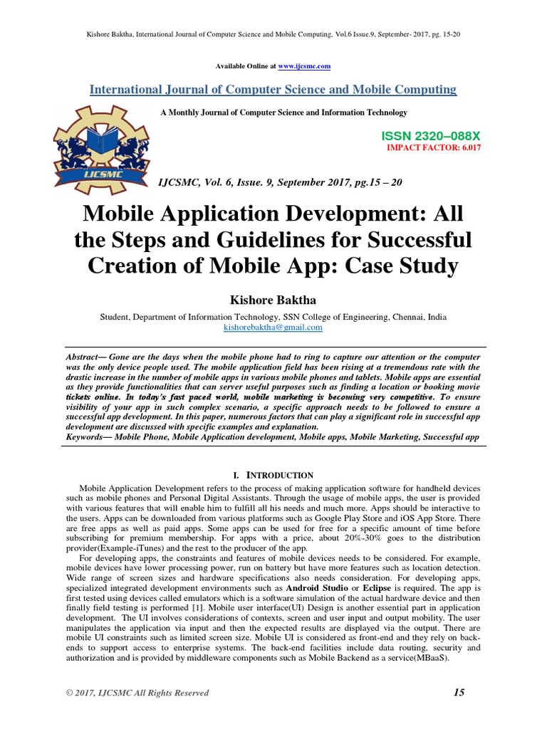 Mobile Application Development: All The Steps and Guidelines For ...