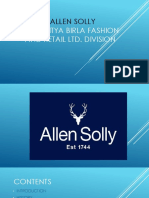 Allen Solly: An Aditya Birla Fashion and Retail Ltd. Division