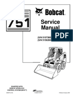 BOBCAT 751 SKID STEER LOADER Service Repair Manual SN 515730001 & Above PDF