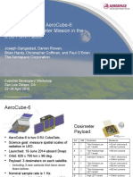 Flight Results From Aerocube-6: A Radiation Dosimeter Mission in The 0.5U Form Factor