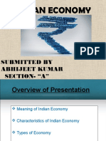 Indian Economy: Submitted by Abhijeet Kumar Section-"A"