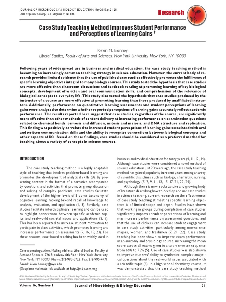 Case study teaching method image