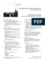 Fundamentals of People Management Workshop