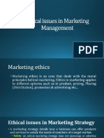 Ethical Issues in Marketing