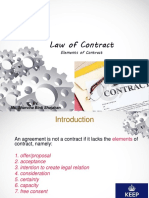 2 Law of Contract - Definition Element of Offer