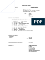 Hospital Furniture: Project Profile-Updated