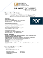 Material Safety Data Sheet: 1. Product and Company Identification