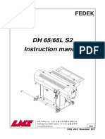 Instruction Manual for FEDEK DH 65/65L S2 Bar Feeder