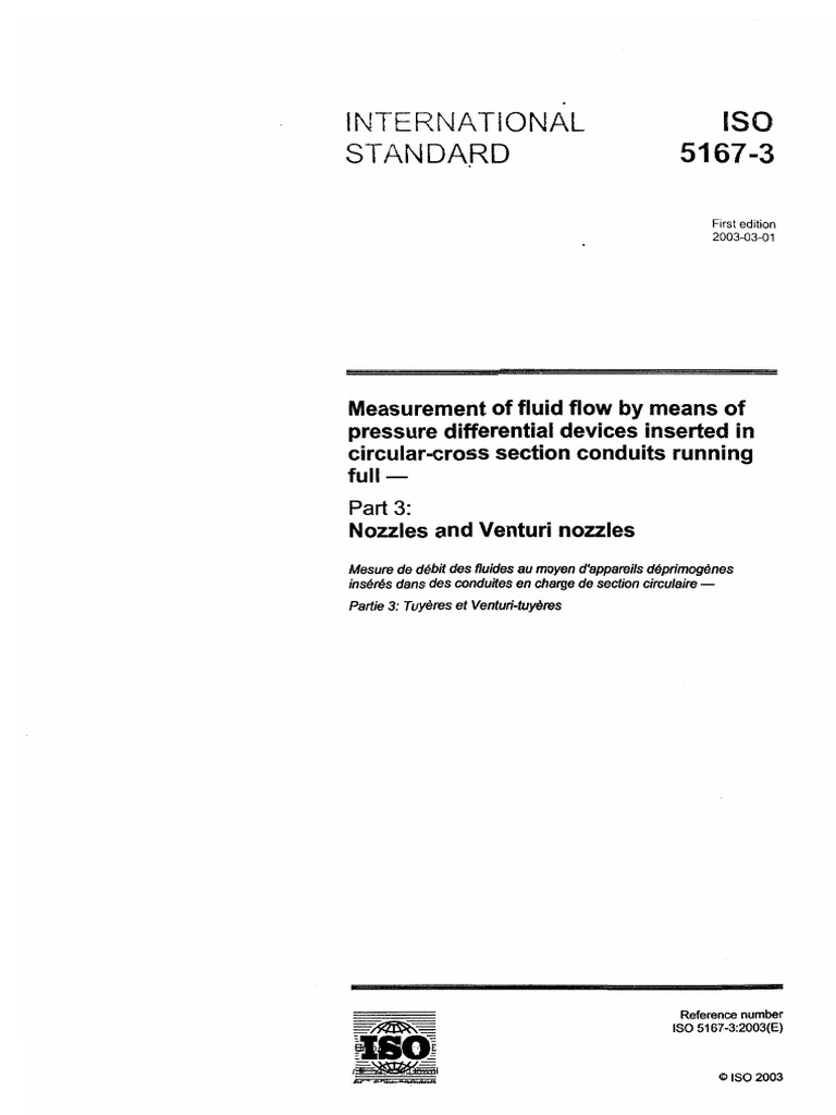 ISO 5167 Part.3 Nozzles & Venturi Nozzles PDF