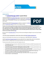 Football Manager 2019 : Launch Driver