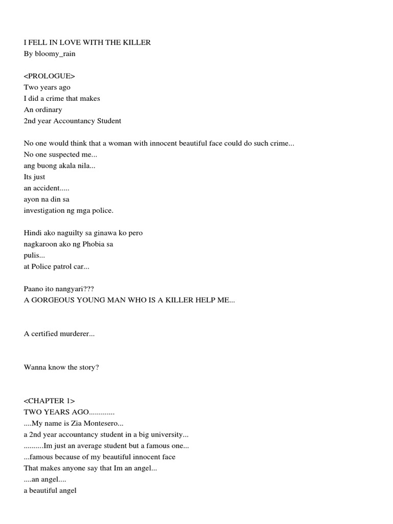 I Fell Inlove With The Killer PDF | PDF | John Keats