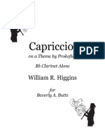 (Clarinet - Institute) Higgins, William R. - Capriccio On A Theme by Prokofieff