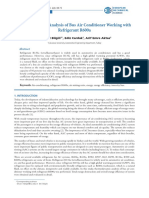 Thermodynamic Analysis of Bus Air Conditioner Working With Refrigerant R600a