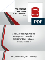 Data Processing and Management