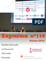 Butlletí informatiu de prevenció d'incendis forestals - Espurna gener 2019