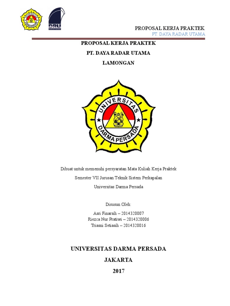 Proposal Kerja Praktek