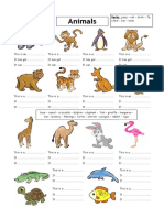 Animals Body Parts and Actions - Esl