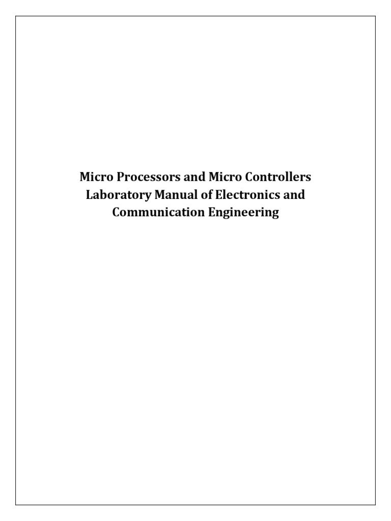 MPMC 16 Bit | PDF | Assembly Language | Integer (Computer Science)