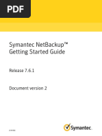 Symantec Netbackup™ Getting Started Guide: Release 7.6.1