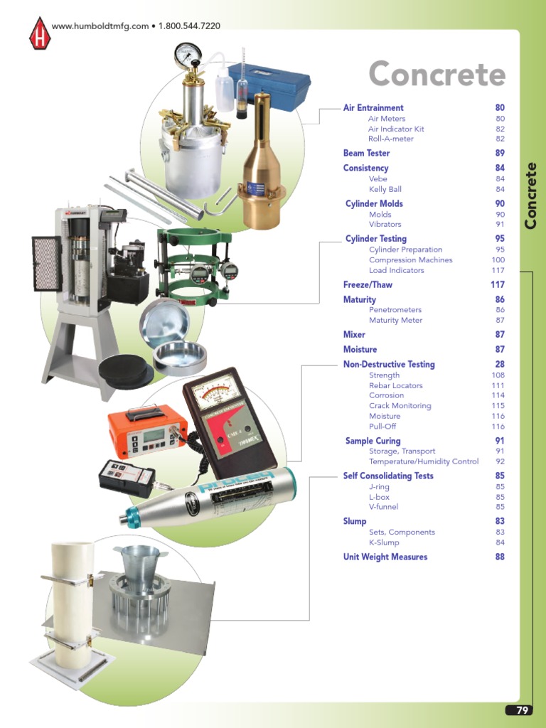 Concrete Test Equipment PDF PDF Concrete Thermocouple