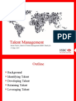 Talent Management: James Taylor, Head of Talent Management HSBC Bank PLC 17 May 2007