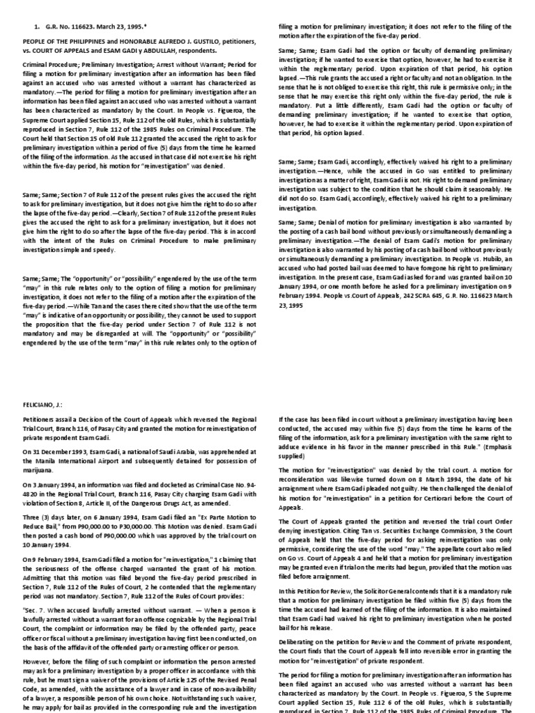 Crim Pro Cases Pdf Bail Certiorari