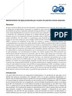 Mantenimiento de Agua Producida Por Recobro de Petroleo Termal Mejorado