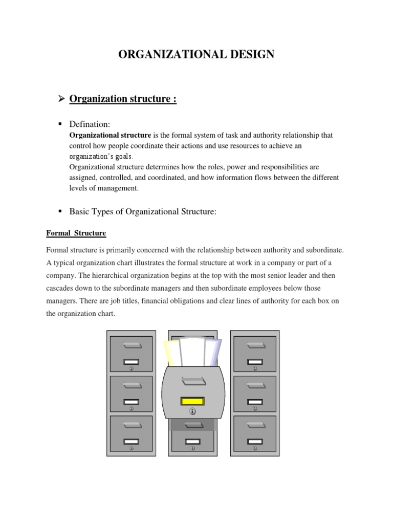 Organizational Design: Organization Structure | PDF | Organizational ...