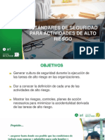 Estandares de Seguridad para Actividades de Alto Riesgo PDF