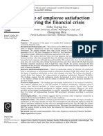 Value of Employee Satisfaction During The Financial Crisis Cao Et Al 2016