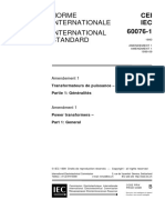 IEC 60076-1 2000 Power Transformers - Amendment PDF