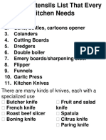 Cooking Utensils List That Every Kitchen Needs