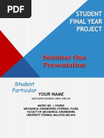 Sample Presentation Slide FYP1