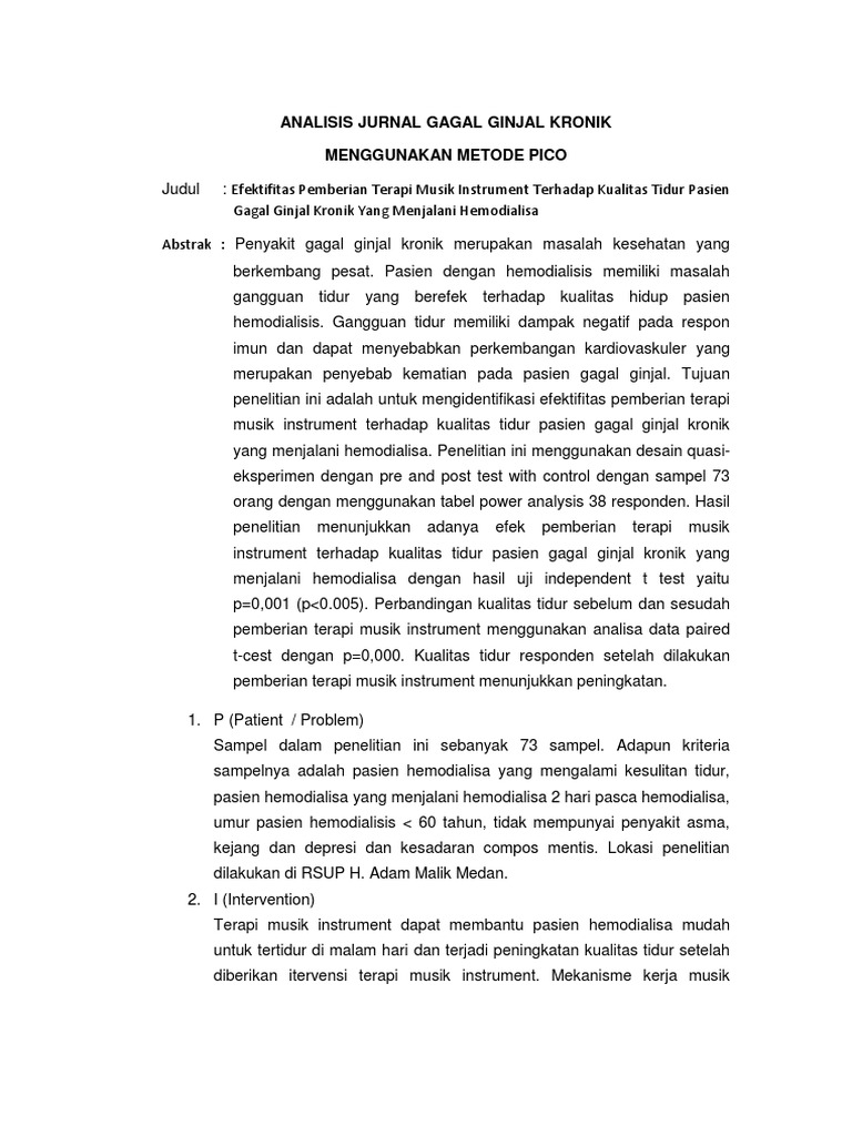 Analisis Jurnal Pico Pdf