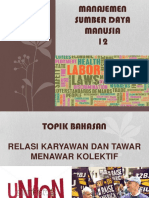 Relasi Karyawan & Tawar Menawar PDF