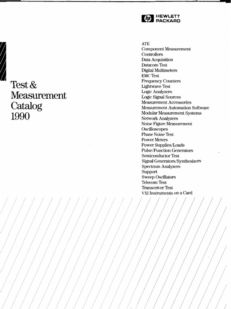 HP Catalog 1990 PDF | PDF | Modulation | Microwave