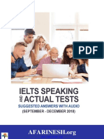 IELTS Speaking Actual (Sep-Dec 2018) PDF