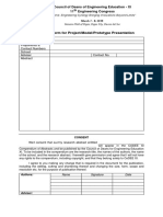 Registration Form A - Project - Model - Prototype