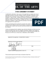 Application Agreement Statement Fillable