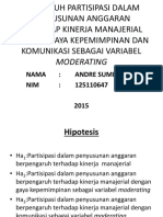 Pengaruh Partisipasi Dalam Penyusunan Anggaran Terhadap Kinerja Manajerial