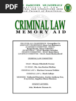 FEU Criminal Law MemAid PDF