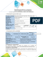 Guía de Actividades y Rúbrica de Evaluación - Fase 3 - Agua