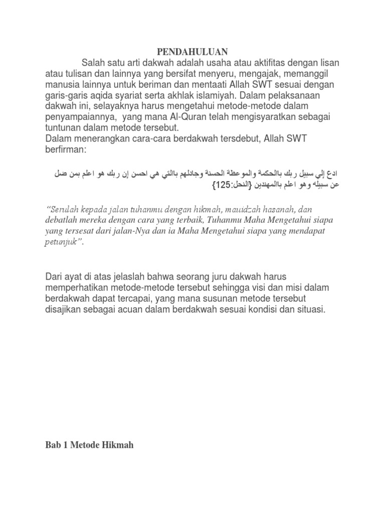 Mauidzah Hasanah Docx