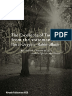 The Excellence of Tawheed From The Statements of Ibn Al-Qayyim
