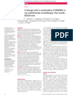 Induction Therapy With A Combination of Dmards Is Better Than Methotrexate Monotherapy: Fi RST Results of The Treach Trial