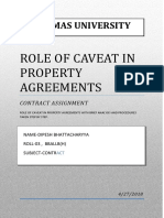 Adamas University: Role of Caveat in Property Agreements