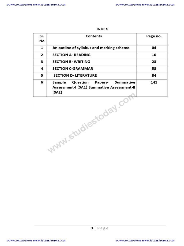 CBSE Class 10 English Full Study Material PDF | PDF | Question ...