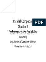 Parallel Computing Chapter 7 Performance and Scalability: Jun Zhang Department of Computer Science University of Kentucky