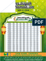 Jadwal Imsakiyah by Kamil Unindra