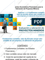 Sesiones 1 y 2 Fundamentos Economico Financieros Valoracion de Proyctos EVAPROMIN 2016 PDF